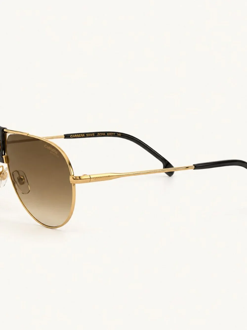 Carrera 1033/S Gold Brown Gradient Aviator Sunglasses 63mm
